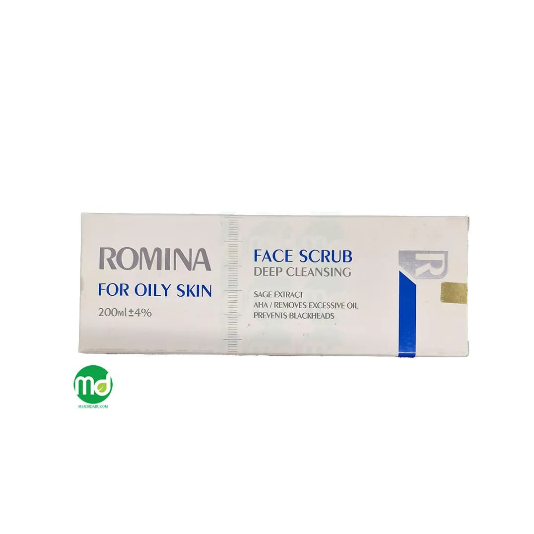 اسکراب صورت رومینا برای پوست های چرب و جوش دار 200ml