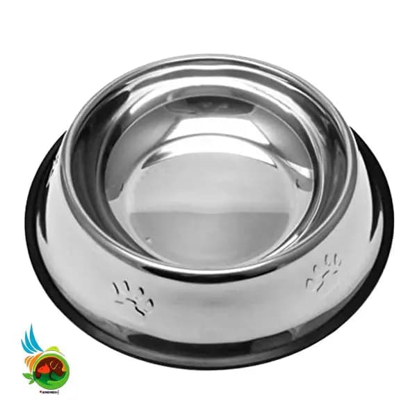 ظرف استیل آب و غذای سگ و گربه ( سایز ۲۲ سانتی متر )