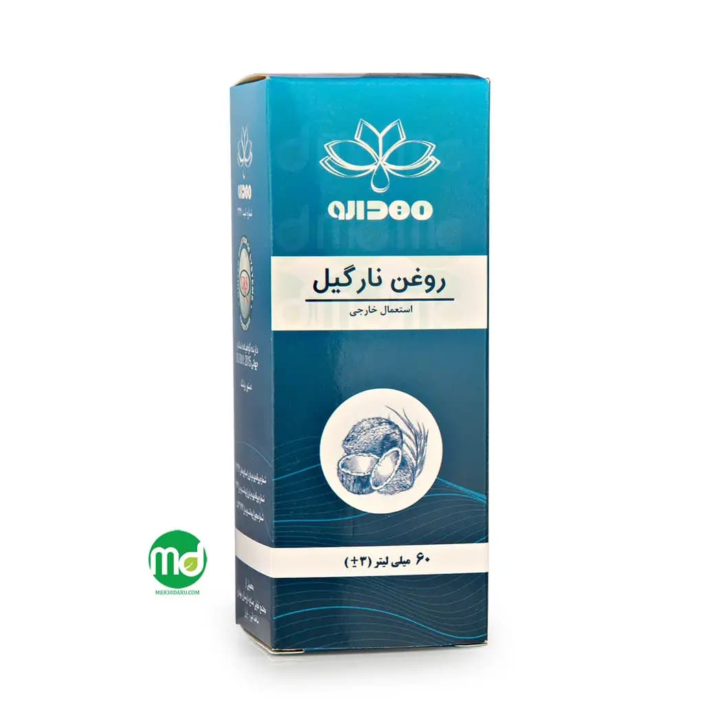 روغن نارگیل مهدارو درخشان کننده و تقویت کننده مو