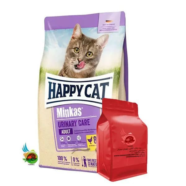 غذای خشک گربه بالغ مینکاس یورینری هپی کت Happycat minkas urinary care (فله ای)