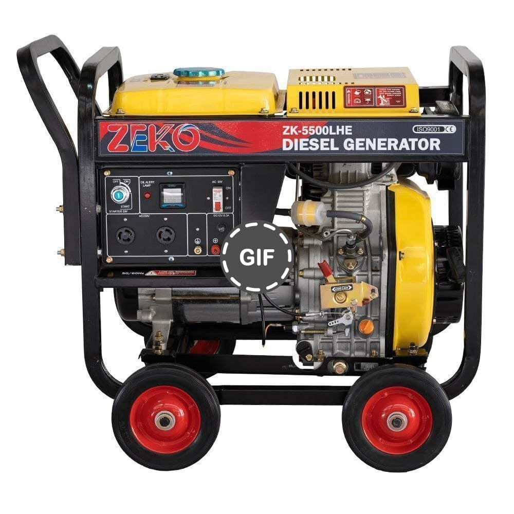 موتور برق 5.5 کیلووات استارتی دیزلی زیکو ZEKO ZK-5500LHE