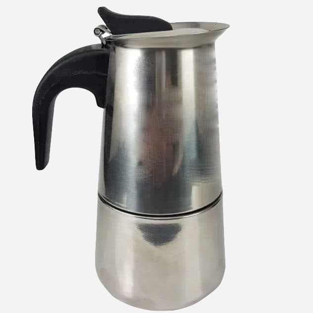 قهوه جوش موکاپات استیل 6 کاپ طرح ایتالیایی