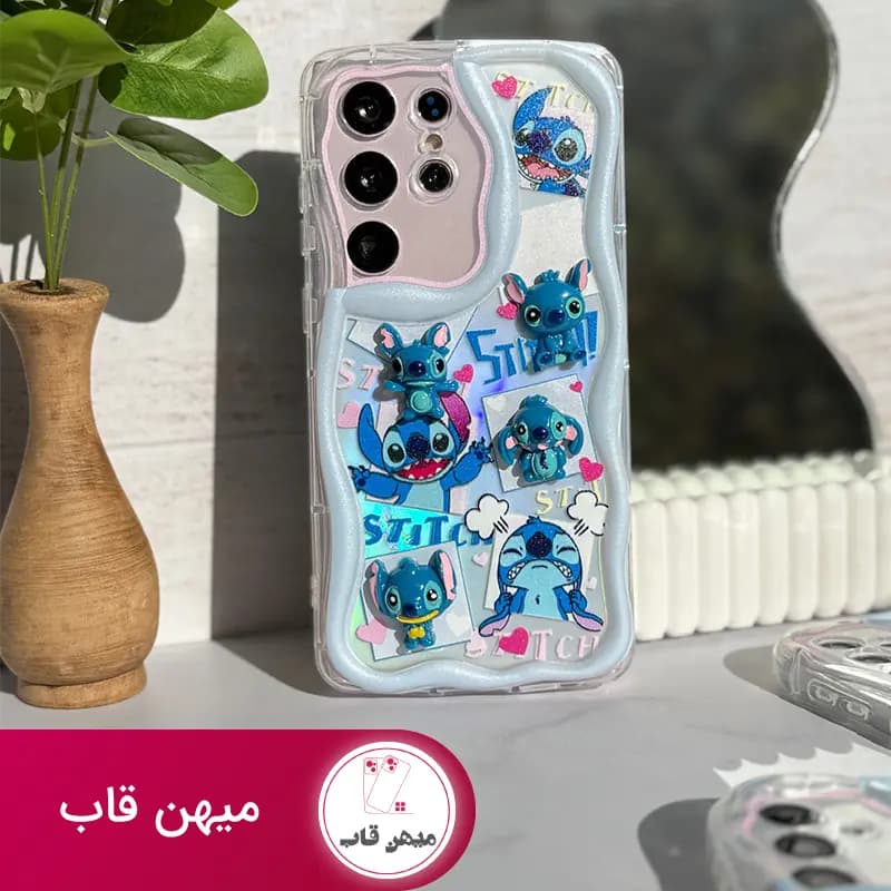 قاب گوشی سامسونگ و شیائومی استیچ عروسک برجسته - کد (۴۸۳۱۹)