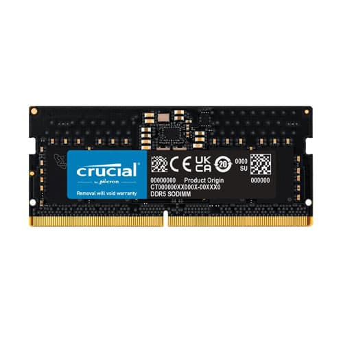رم لپ تاپ کروشیال 16 گیگابایت تک ماژول DDR5 CL40 باس 4800
