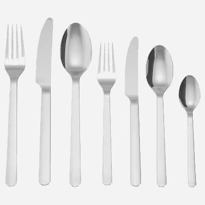 سرویس قاشق چنگال 56 پارچه استیل ایکیا +IKEA-365