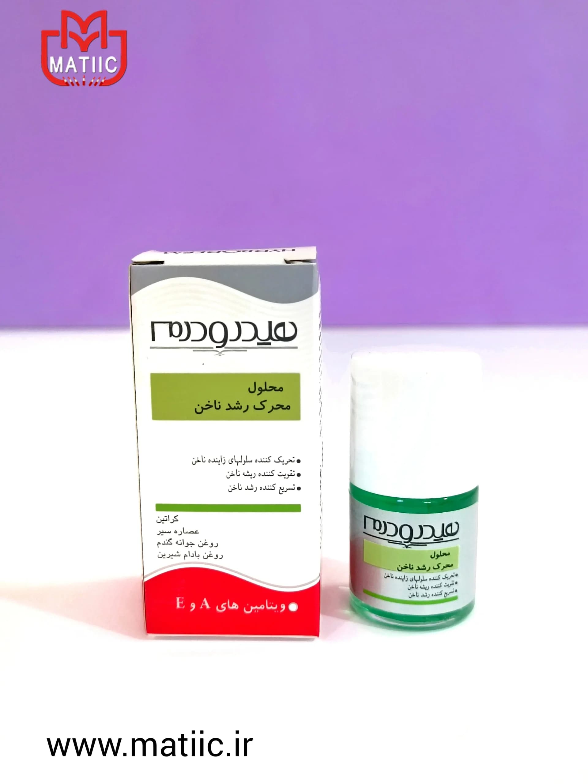 محلول محرک رشد ناخن هیدرودرم مدل Nail Growth حجم 8 میلی لیتر
