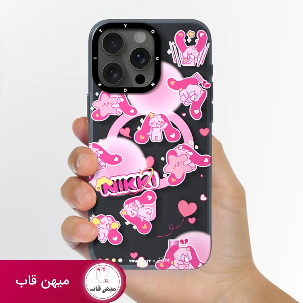 قاب گوشی آیفون یانگ کیت خروگوش مشکی - Black Rabbit - کد (۳۶۷۰۷)