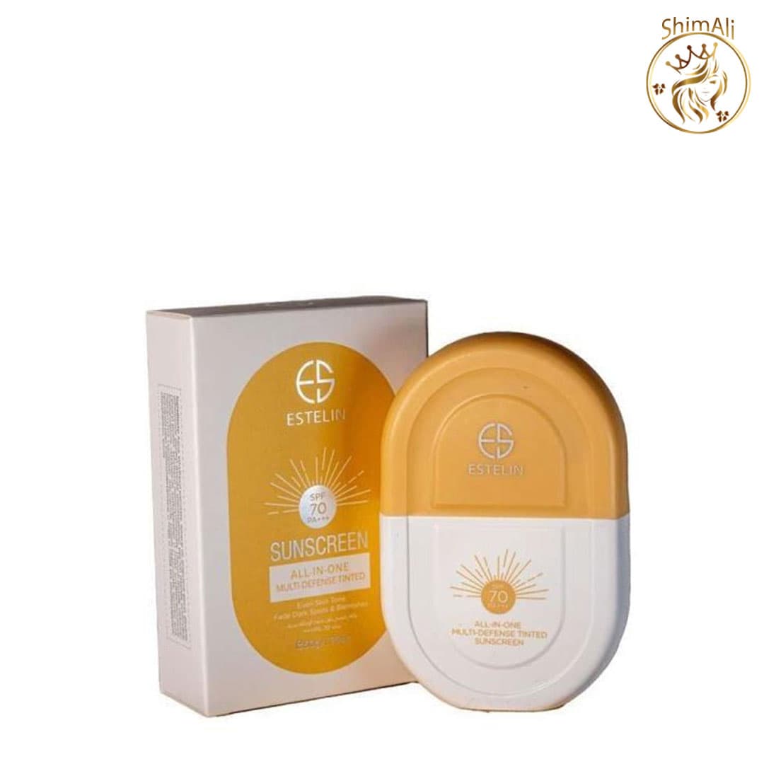 کرم ضد آفتاب رنگی استلین ESTELIN مدل ALL IN ONE وزن 50 گرم SPF 70