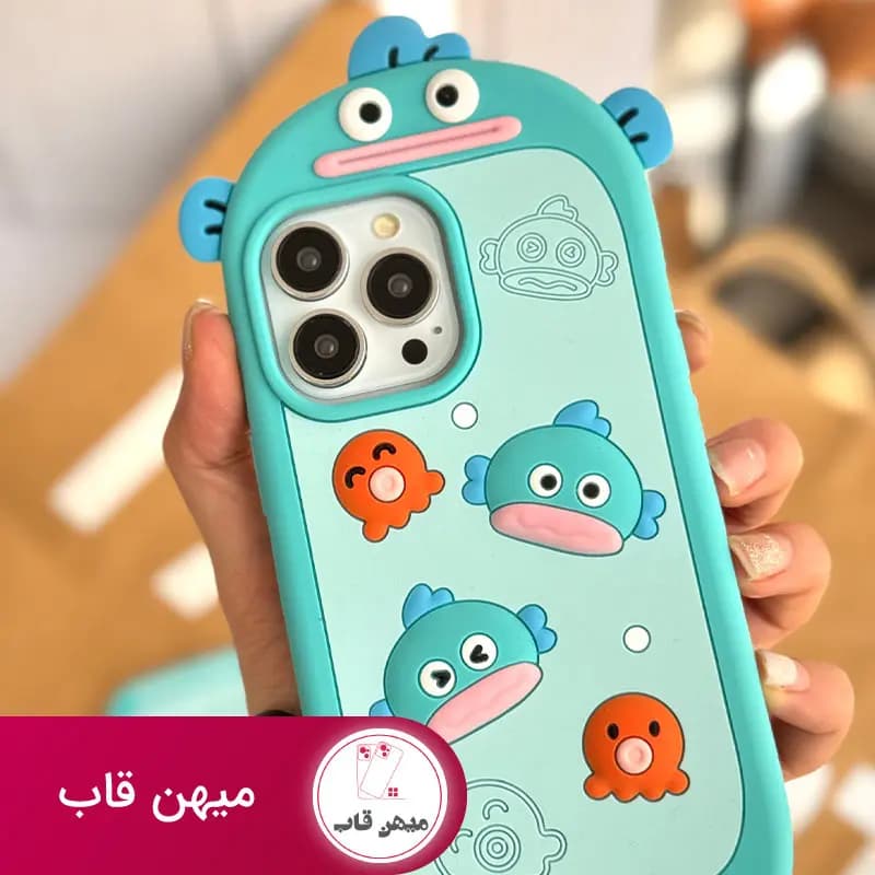 قاب گوشی آیفون ماهی آکواریومی سیلیکونی - کد (۴۲۲۹۶)