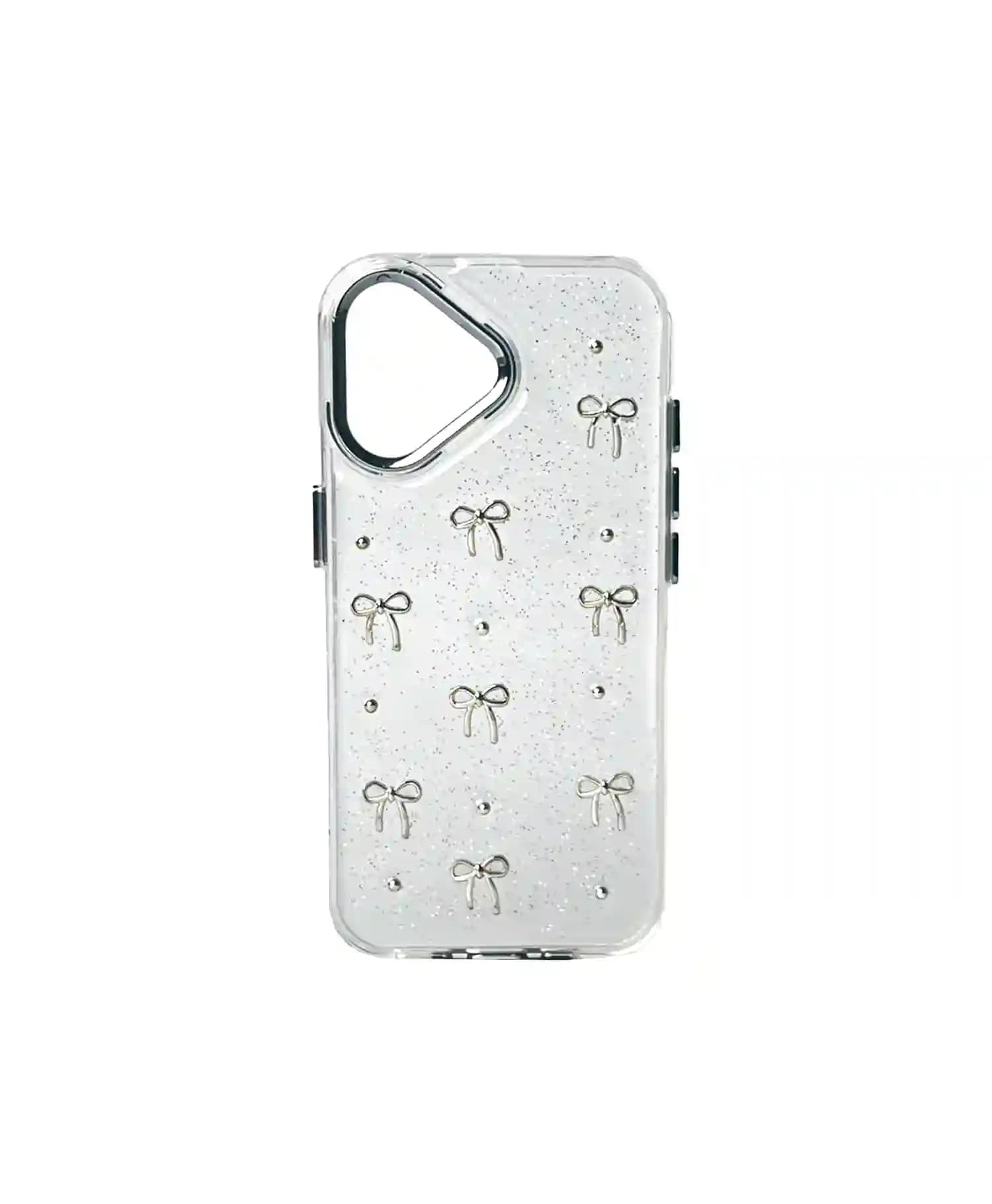 قاب ژله ای شاین دار پاپیونی گوشی موبایل آیفون Iphone 16