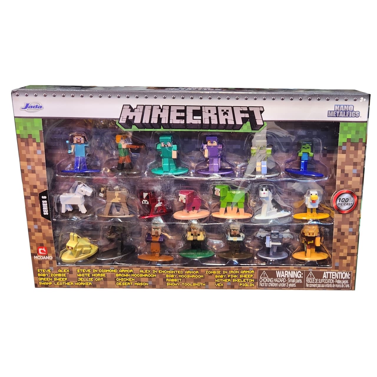 فیگور جادا فلزی مدل Minecraft بسته 20 عددی کد 1