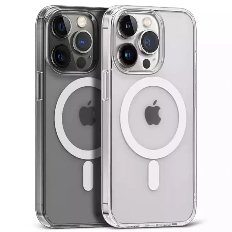 قاب اورجینال مگ سیف برای گوشی IPHONE 14 Pro تمام شفاف (پک اپل استوری)