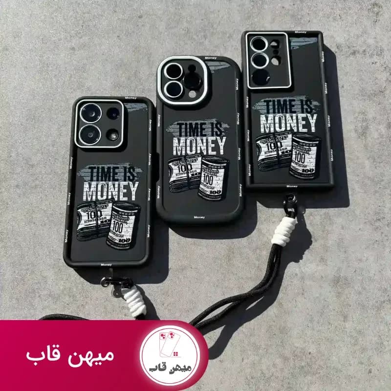 قاب پسرانه سامسونگ سولید یوویtime is moneyهمراه با آویز - کد (۱۰۴۰۳۶)