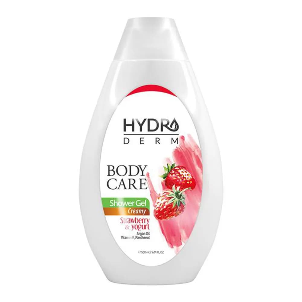 شامپو بدن کرمی هیدرودرم Hydroderm با رایحه ماست و توت فرنگی 500ml