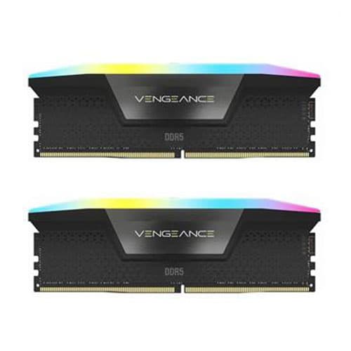 رم کامپیوتر ddr5 کرسیر مدل VENGEANCE RGB با ظرفیت 32 گیگابایت و فرکانس 6000 مگاهرتز