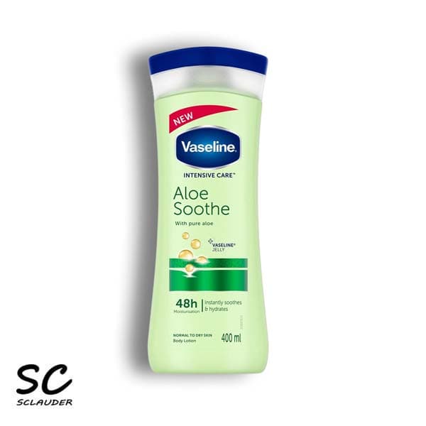 لوسیون بدن وازلین مدل Aloe Soothe حجم 400 میلی لیتر