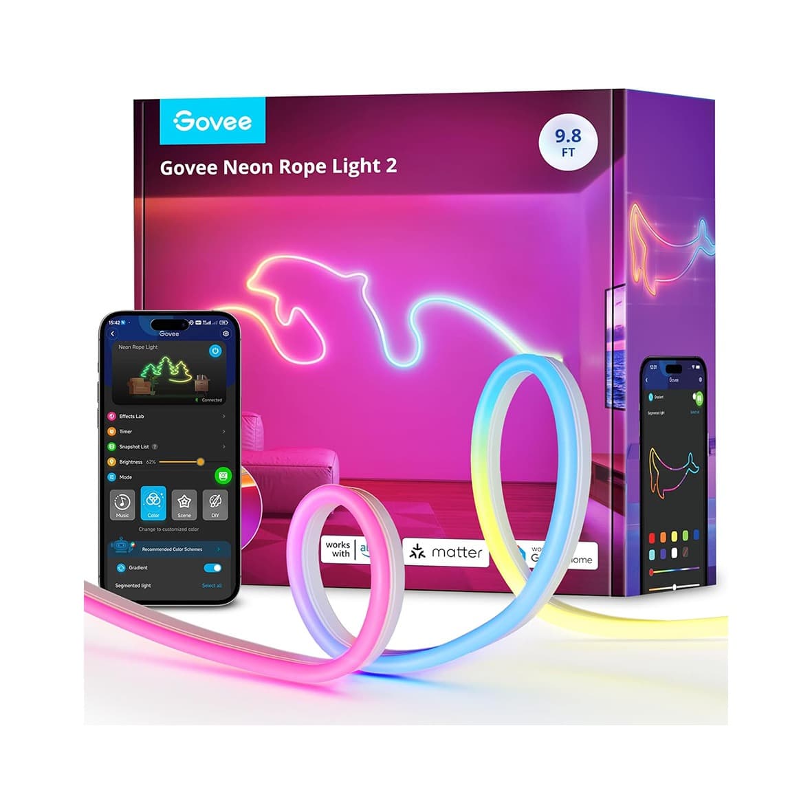 ریسه هوشمند Govee Neon Lights LED Lighting H61D3