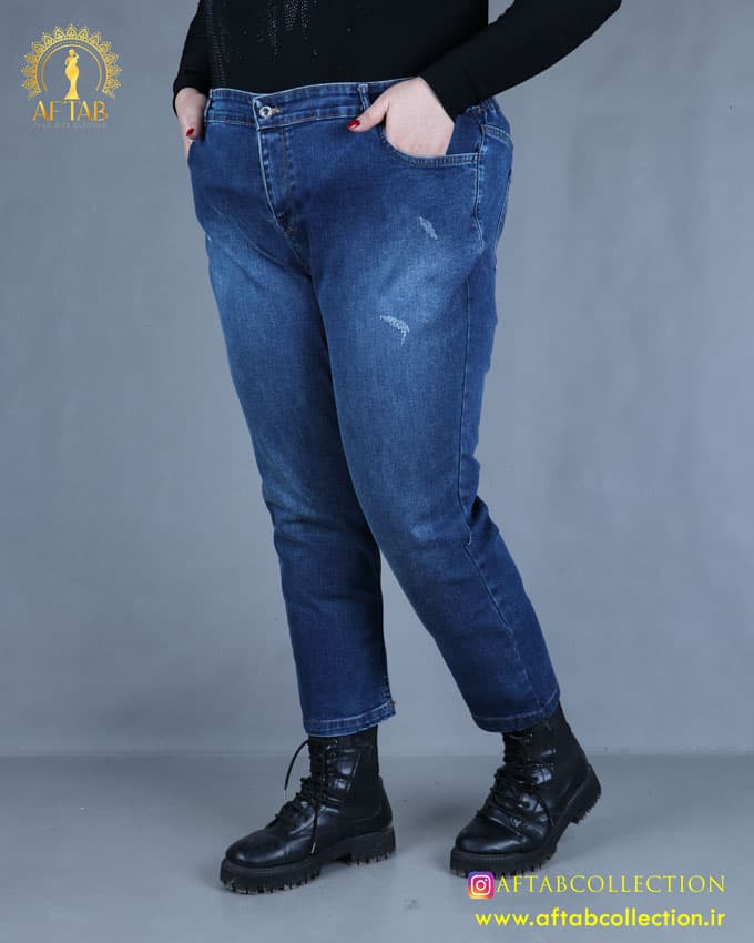 شلوار مام استایل کشی سایزبزرگ 4991