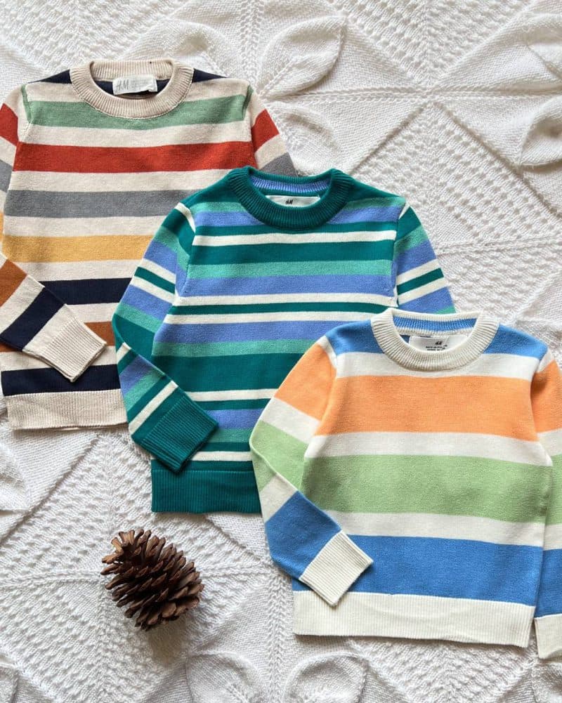 بلوز بافت راهرا پسرانه h&m