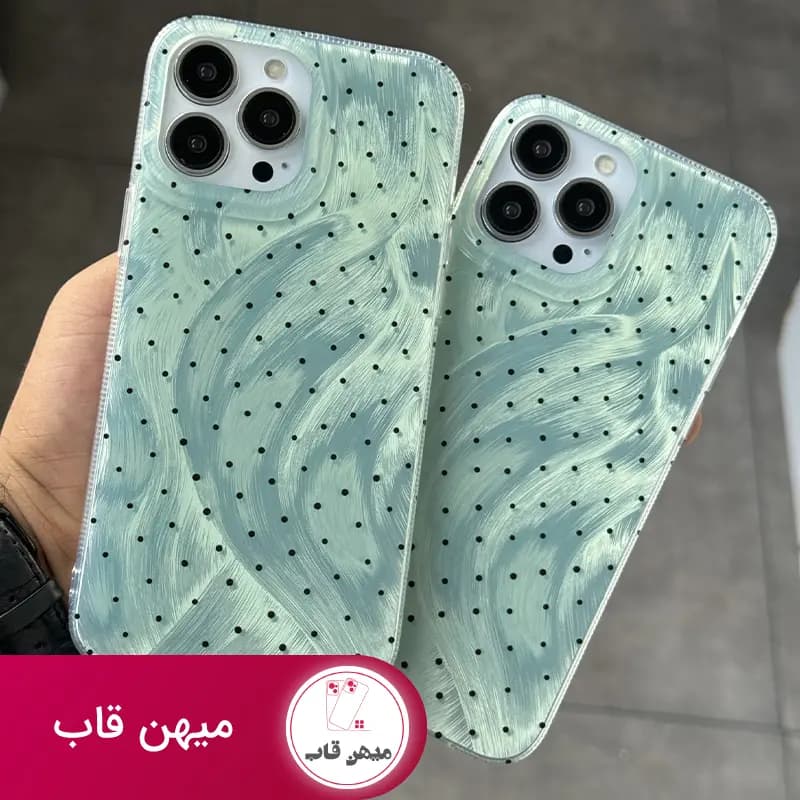 قاب گوشی آیفون اسپاتی سبز - کد (۴۳۵۴۴)