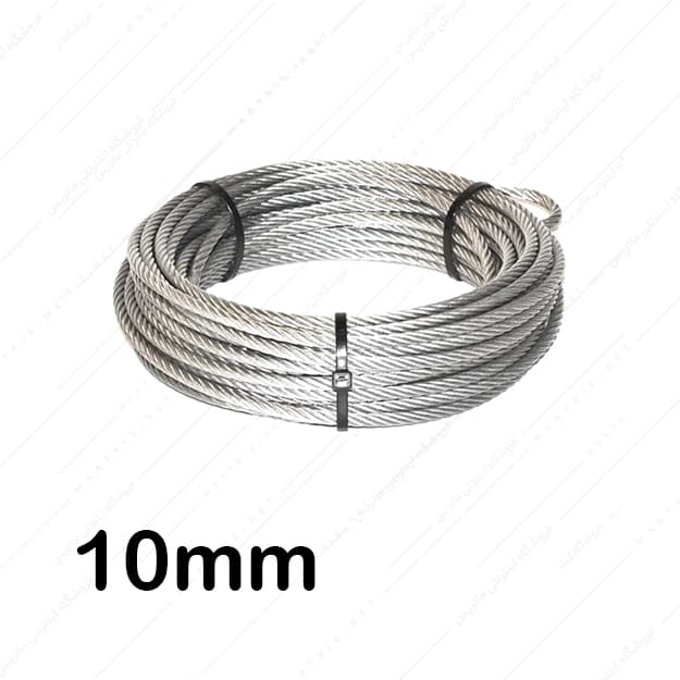 سیم بکسل سایز 10 میل متر بدون روکش سفید کنفی