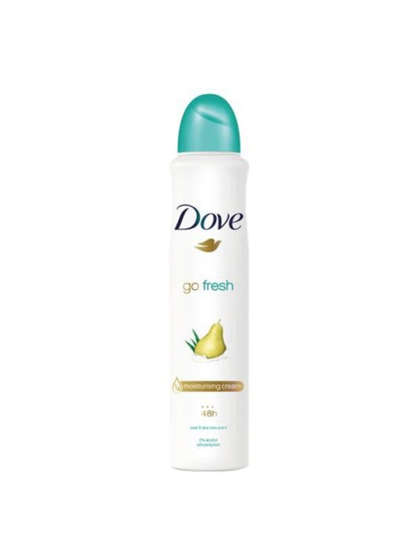 اسپری ضد تعریق گلابی داو مدل Go Fresh نسخه انگلیسی حجم 250 میلی لیتر