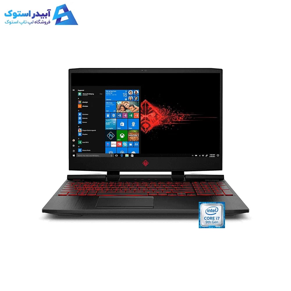 لپ تاپ HP Omen 15 i7 9750H, 16GB Ram, 512GB SSD, 4GB Nvidia GTX 1650