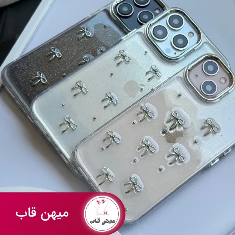 قاب پاپیون شاین اکلیلی پشت شفاف - کد (۱۰۱۰۴۵)