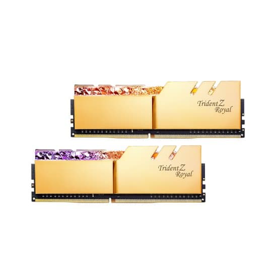 رم دسکتاپ 3600 مگاهرتز CL18 جی اسکیل مدل Trident Z Royal Gold ظرفیت 64 گیگابایت