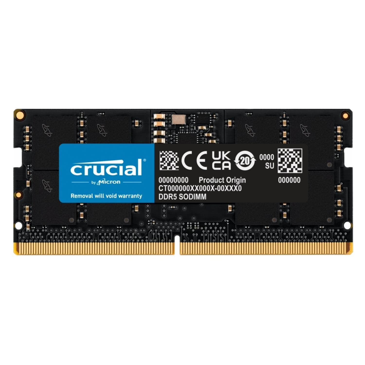 رم لپ تاپ کروشیال 16 گیگابایت تک ماژول DDR5 CL40 باس 4800