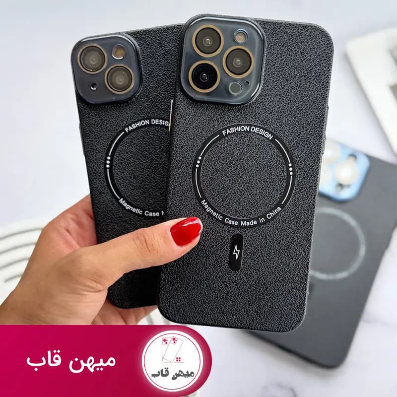 قاب گوشی آیفون مگنتیک بلک پترن - کد (۴۴۱۵۷)