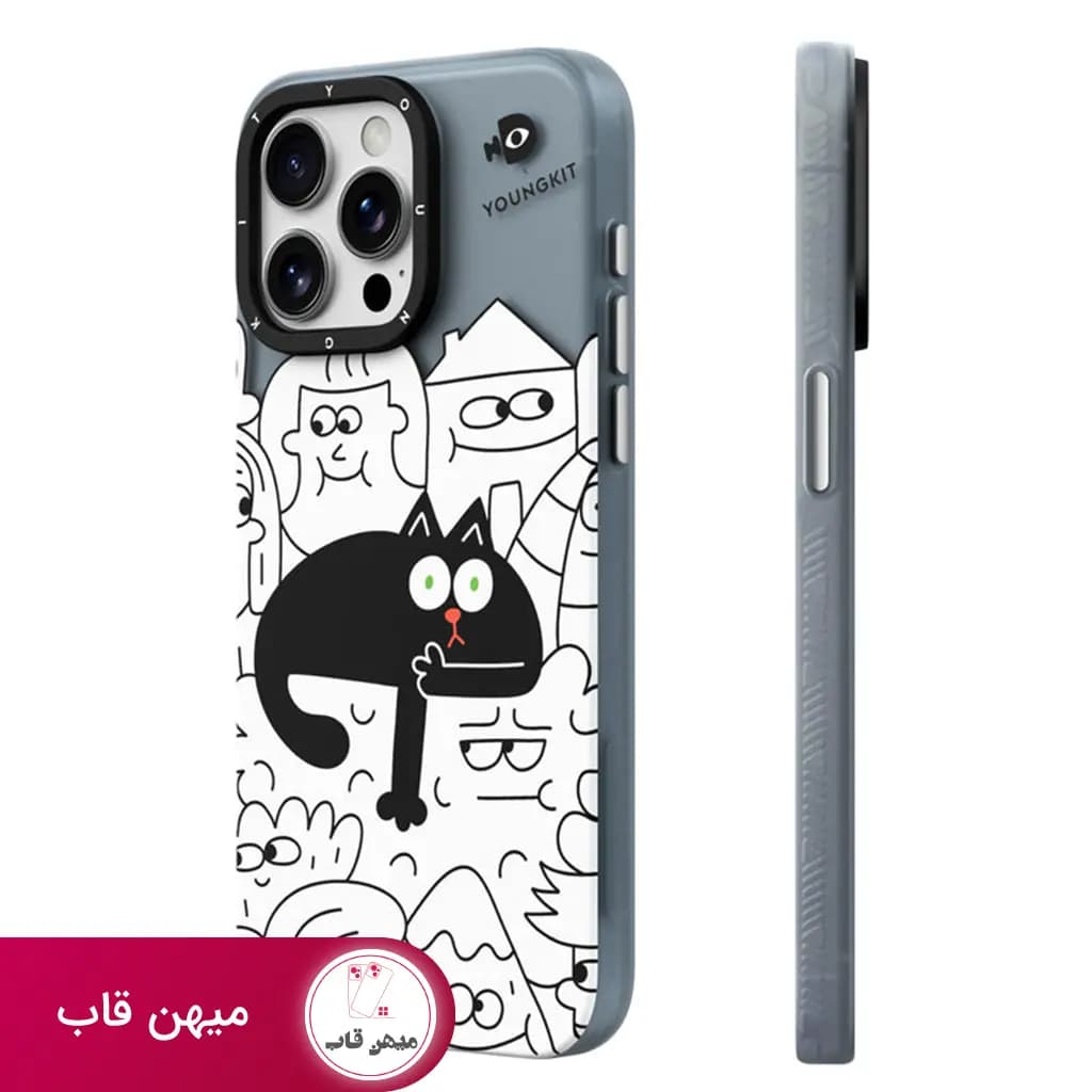 قاب گوشی آیفون یانگ کیت بوم سفید نینا - white Nina Canvas Of Joy - کد (۳۶۶۹۶)