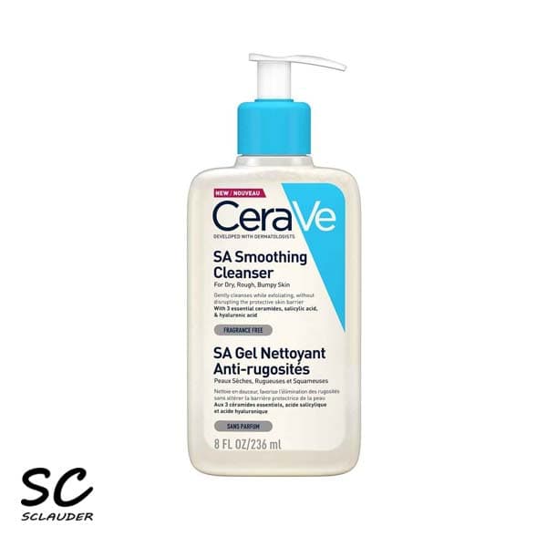 ژل شستشو صورت سراوی Cerave مدل SA Smoothing حجم 236 و 473 میل