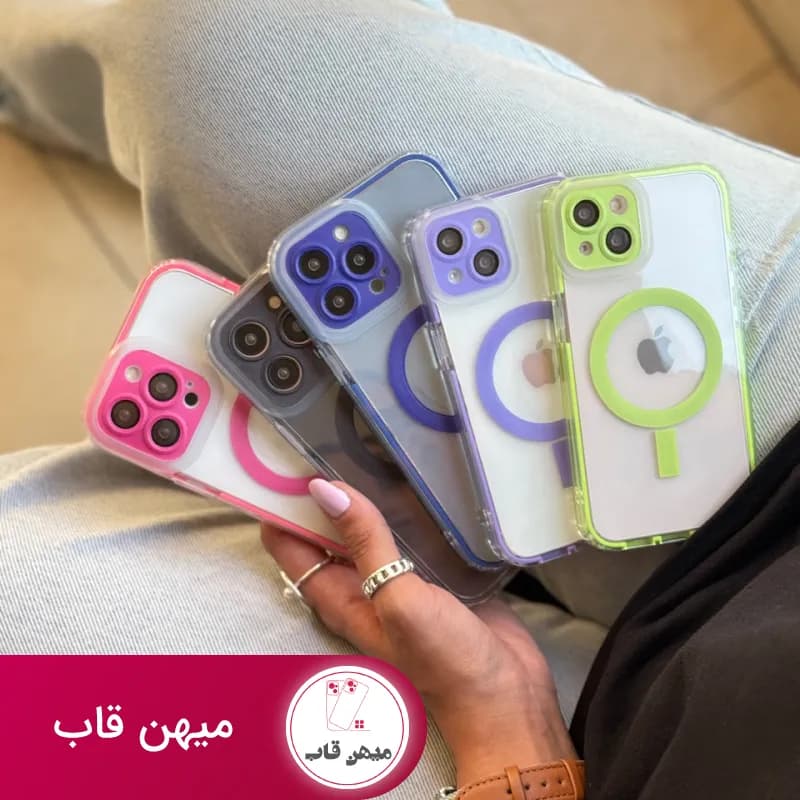 قاب گوشی آیفون مگ سیف دار رنگی - کد (۴۹۳۶۷)