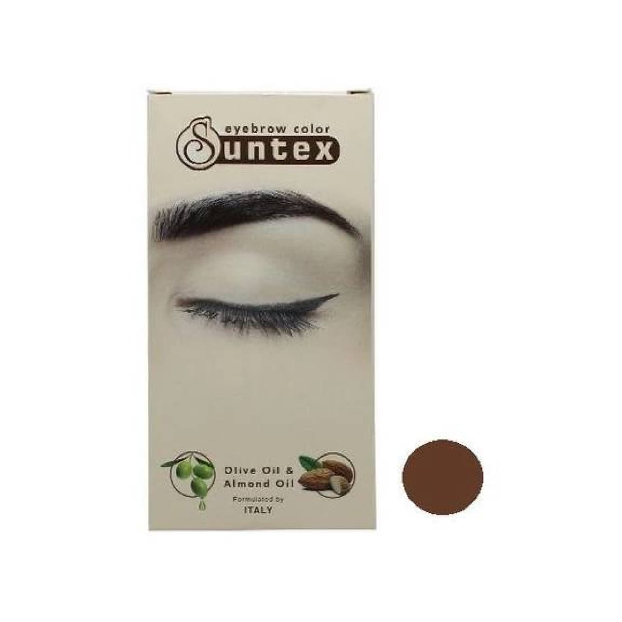 کیت رنگ ابرو سانتکس (Suntex) شماره CH5-E6.8 رنگ بلوند شکلاتی تیره حجم 30 میلیلیتر