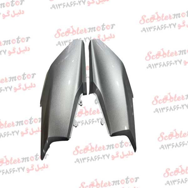 قاب (کاور فلاپ) بغل بلوری چراغ نقره ای براق طرح واریو(کلیک)160و170 (جفتی)
