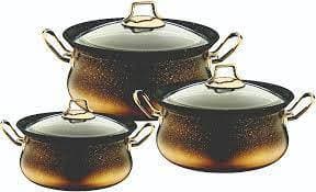 سرویس قابلمه گرانیتی او ام اس 6 تیکه مدل 3047