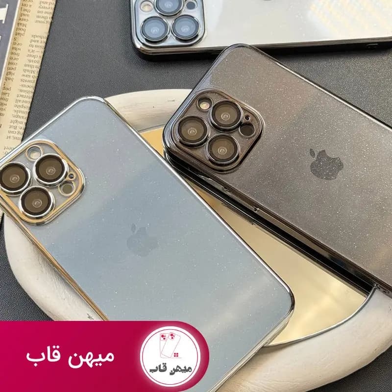 قاب گوشی آیفون شاینینگ شفاف با گلس لنز - Shining - کد (۴۲۰۰۹)