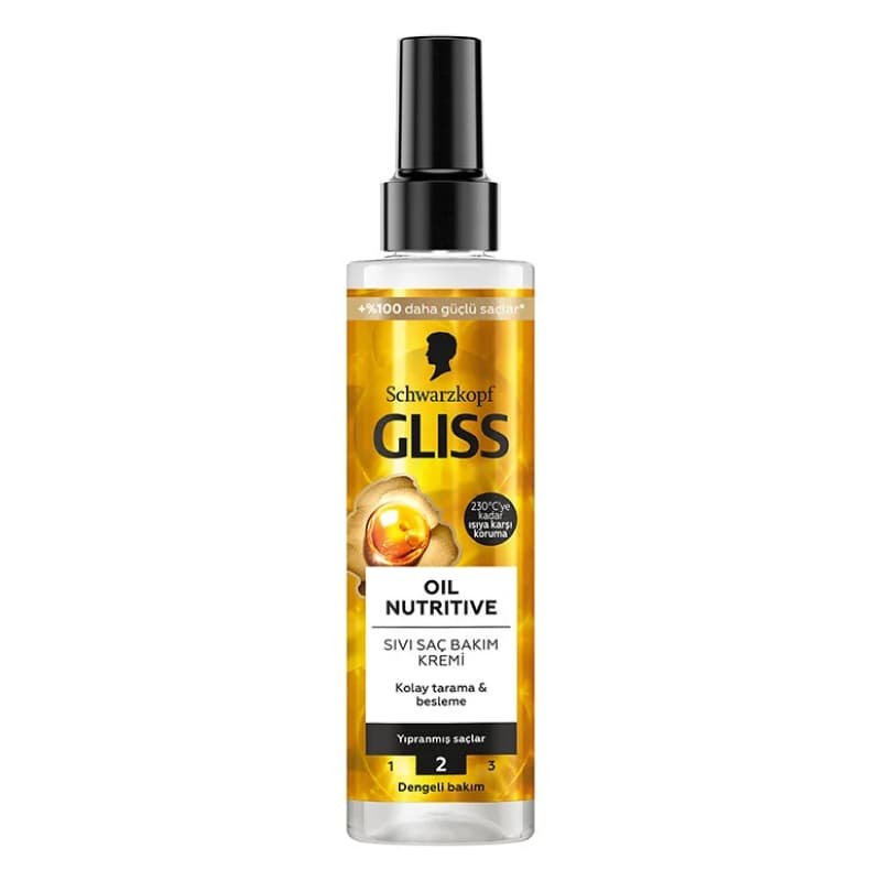 اسپری دو فاز مغذی OIL NUTRITIVE گلیس GLISS