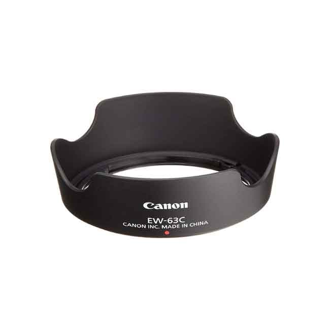 هود لنز کانن مدل EW-63C مناسب برای لنز EF-S 18-55mm f/3.5-5.6 IS STM