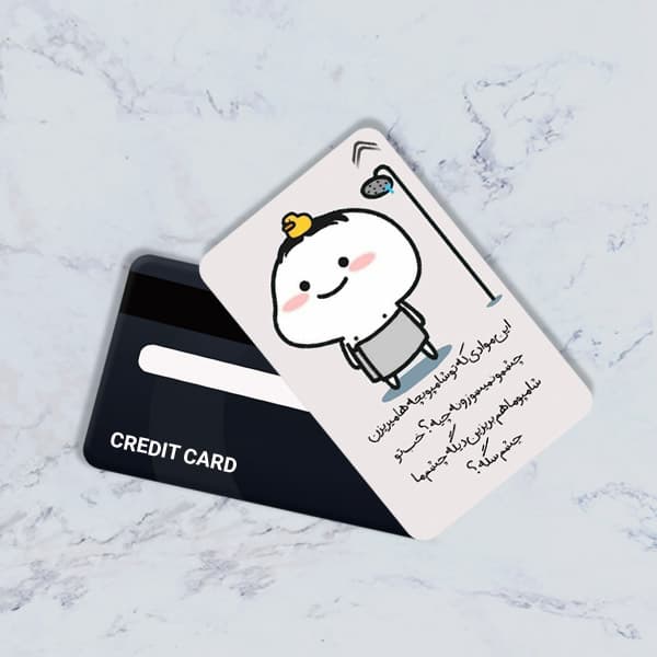 استیکر کارت بانکی مدل فانتزی کد CAE21-K