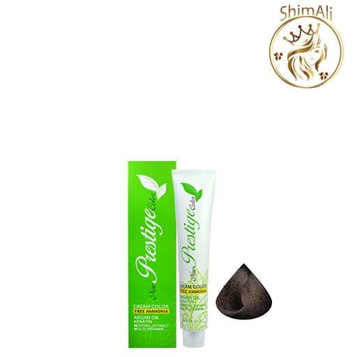 رنگ موی پرستیژ بدون آمونیاک سری طلایی قهوه ای طلایی متوسط شماره 4.5