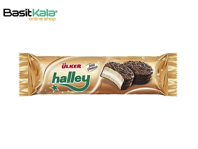 بیسکوییت با روکش شکلات شیری و مغز مارشمالو 66 گرم هالی اولکر