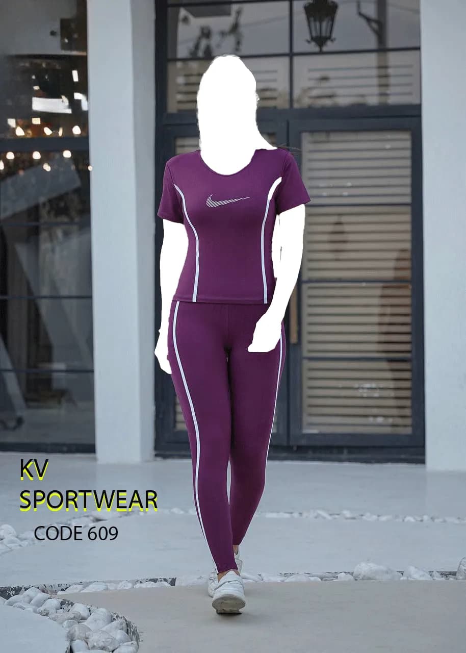 ست تیشرت شلوار نخی ورزشی زنانه NIKE کد 003