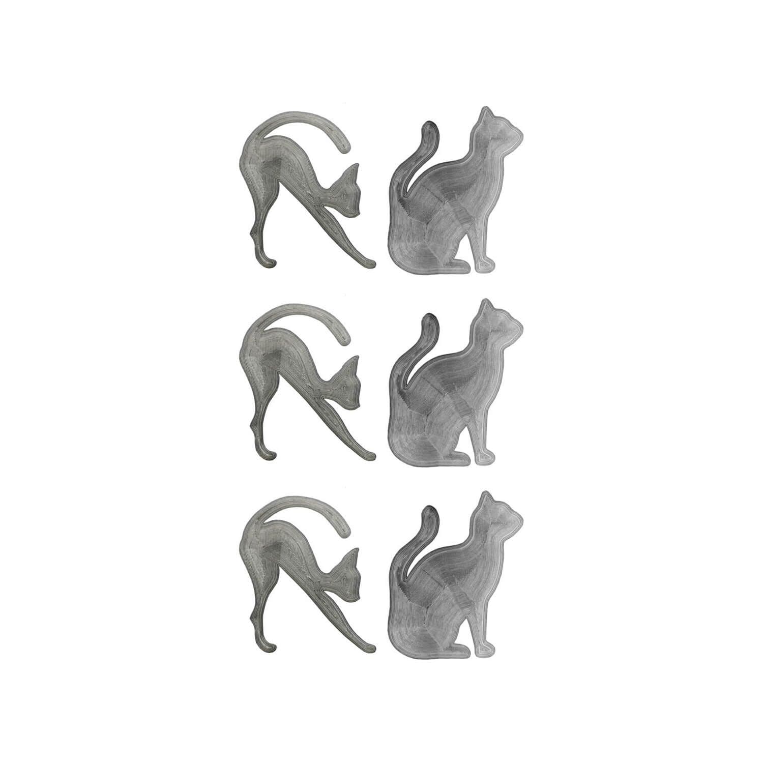 شابلون ابرو و خط چشم مدل Cat Line مجموعه 6 عددی