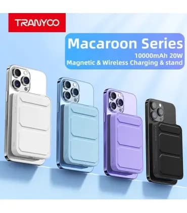 پاوربانک 10 هزار میلی امپر مگسیف دار ترانیو مدل Power Bank Tranyoo T-F24