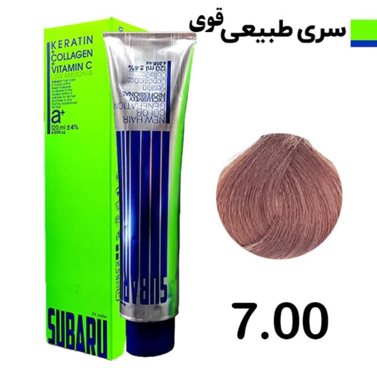 رنگ مو سوبارو شماره 7.00 رنگ بلوند روشن قوی حجم 120 میلی لیتر