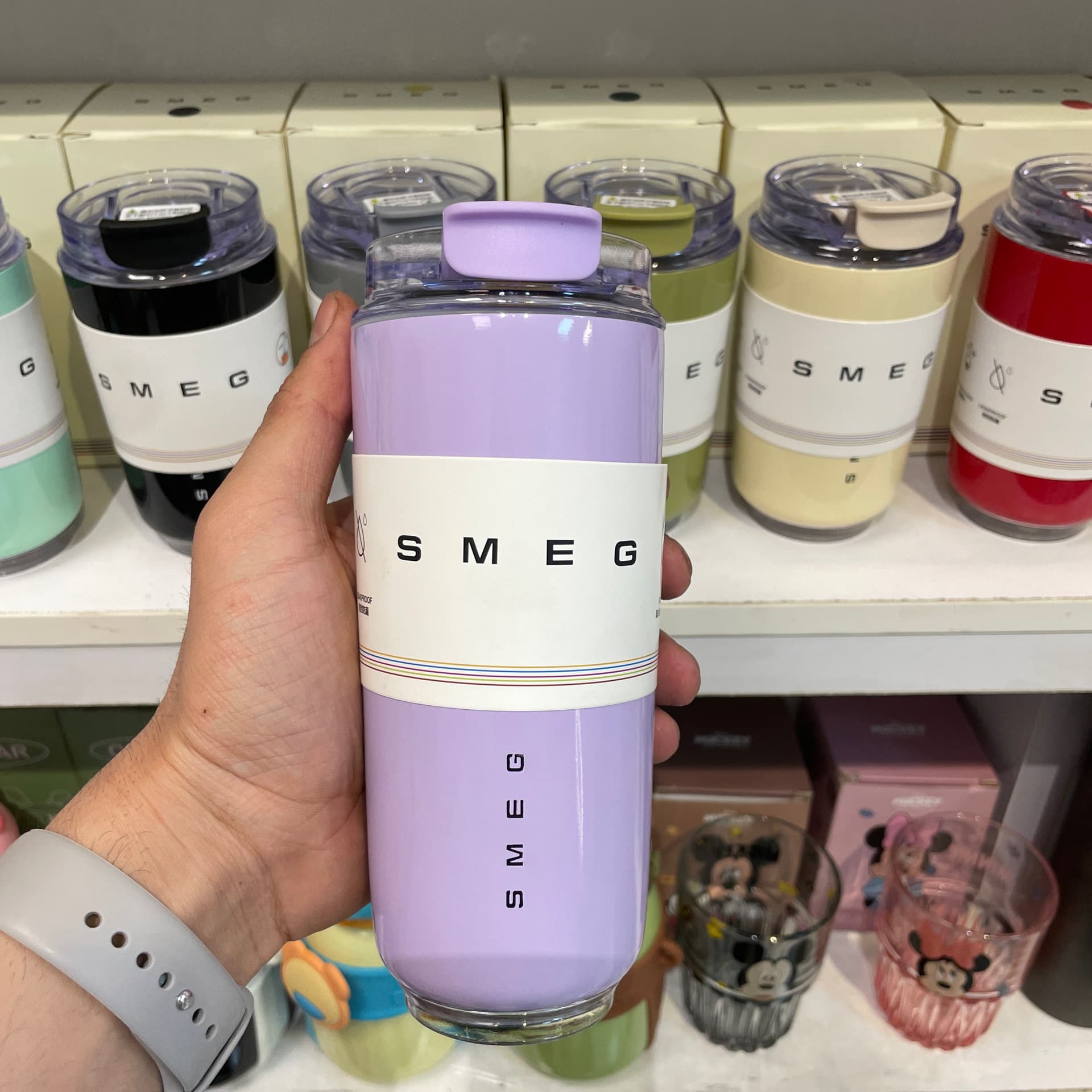 تراول ماگ اسمگ مدل Wall Mug – حجم 480 میلیلیتر بنفش یاسی (اورجینال)