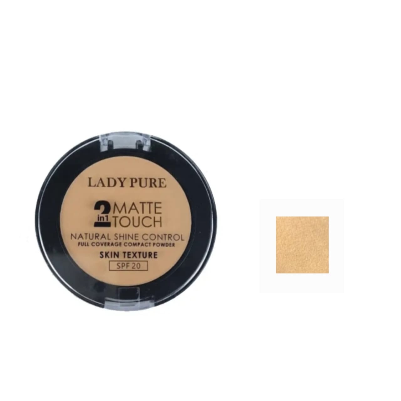 پنکک Lady Pure مدل دو طبقه 2in1 شماره 01