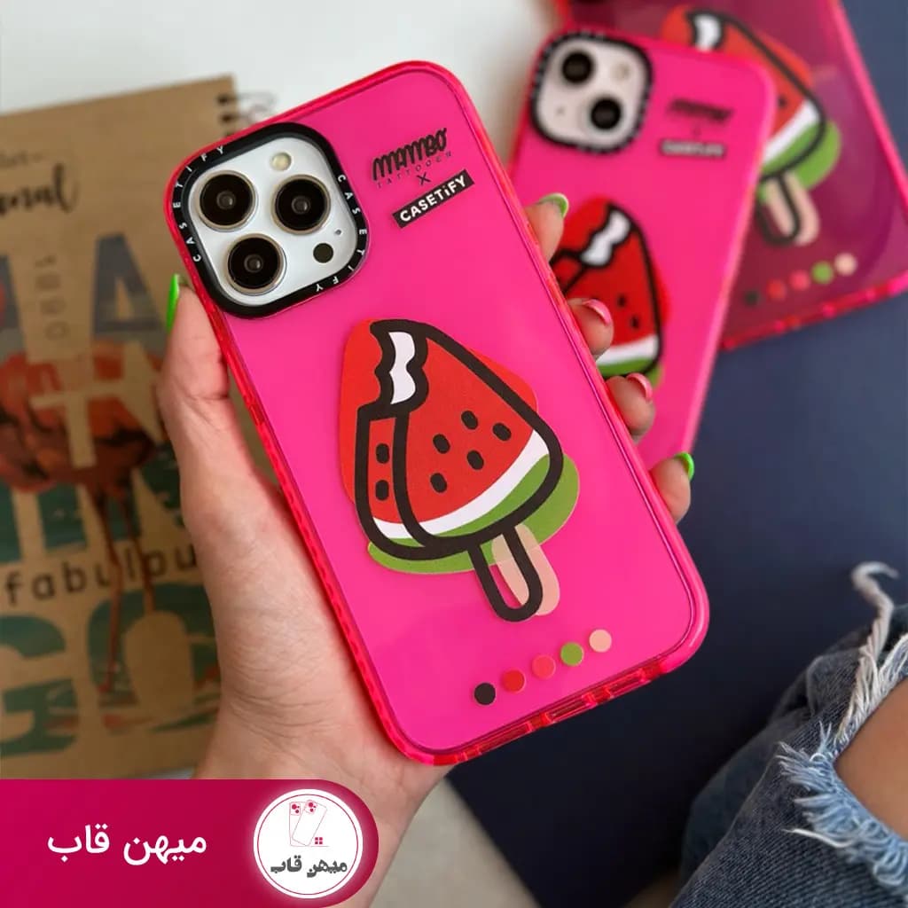 قاب گوشی آیفون بستنی هندوانه ای - کد (۲۲۴۶۷)